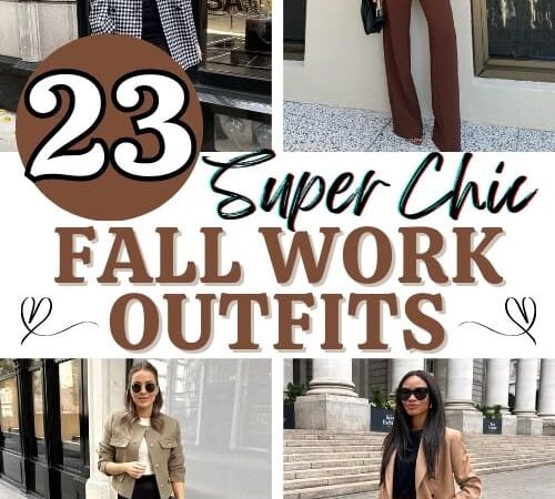 23 Chic Fall Work Outfits & Business Casual Outfits for Autumn